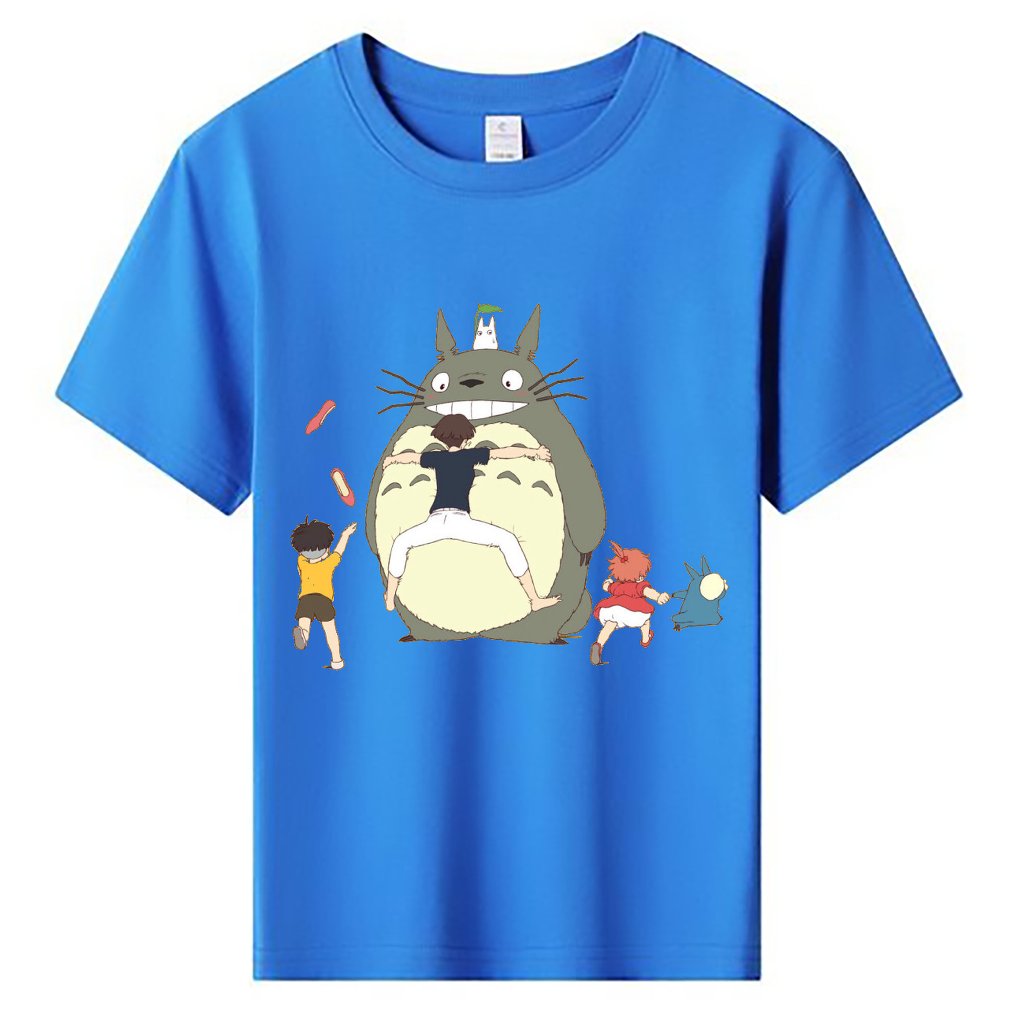 （画像用） となりのトトロ 草壁メイ 草壁サツキ My Neighbor Totoro Satsuki Kusakabe Mei Kusakabe 綿100％キッズTシャツ（フロントプリント）